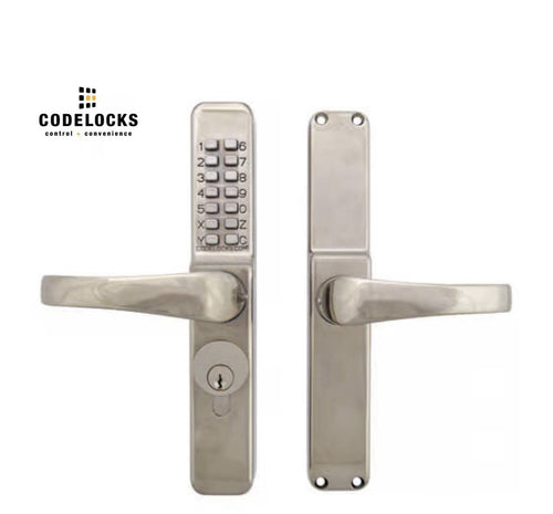 CODELOCKS CL0460 Narrow Aluminium Door Digital Lock With Screw In Cylinder