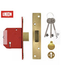 Union 2134E British Standard  5 Lever Mortice Deadlock