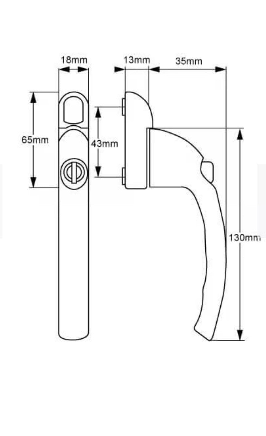 upvc window handles