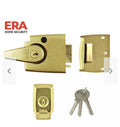 ERA 60mm High Security Nightlatch BS 3621:2007 Door Lock - Polished Brass